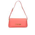 Flat Shoulder Lettering Bag -coral