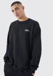 Oversized Man Sweatshirt - Black
