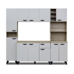 Kitchen Set Light Grey + Sonama Oak