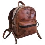 Bulk Order: Genuine Leather Laptop Back Pack Botanical 11-14