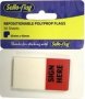 Sello-flag Repositionable Polypropylene Tabs: Sign Here - 50 Sheets 25 X 43MM Red