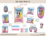 Cot Duvet Bedding Baby Sparkle Minnie Set
