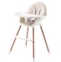 2 In 1 Baby Feeding Chair With Wooden Legs