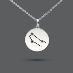 Zodiac Sterling Silver Star Constellation Necklace