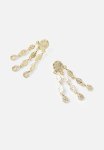 Mid Charm Earring- Up Hammered Coins