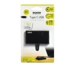 USB Type-c To 4 X USB3.0 5GBPS 30CM 4 Hub - Black