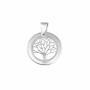 20MM Sterling Silver Flat Tree Of Life Pendant