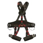 Pioneer Pro Black Harness 45MM Webbing Dorsal Attachement Point Adjastable Leg & Shoulder Strapa With Buckels High Density Foam