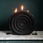 The Jasper Hand-poured Sculpted Candle - Matt Black