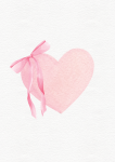 Heart Bow Canvas Print - 600MM X 600MM