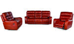 Alpine Carter 5 Action Full Leather Recliner Lounge Suite