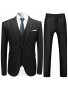 3PCS Men's Formal Suit Set Men's Formal One Button Lapel Suit Jacket + Classic Matching Vest + Pants Wedding Banquet & Business Occasion