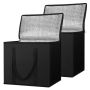 2 Pack Insulated Reusable Grocery Bags Collapsible Cooler Bag
