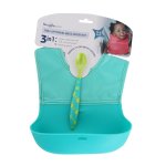 Stime Roll Up Bib & Spoon - Blue