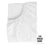 Fitted Sheet Single XL White 144 TC