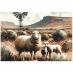 Tear Resistant Deco Print Karoo Skaap