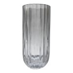 Glass Striped Vase 11X11X23.5CM