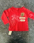 Woolworths New Red Floral Long Sleeve T-Shirt 12 18M