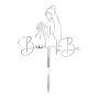 Elegant Bride To Be Cake Topper - Minimalist Bridal Acrylic Decoration