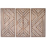 - Large Geo Wood Wall Art D Cor Set Of 3 Panels