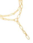Goldair Gold Plated Chain Layered Knot Y-necklace