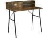2 Tier Computer Office Desk Shelves Study Table Writing Desk With Drawers