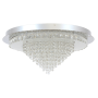 Star 60W Chrome LED Ceiling Light With Crystal And Glass