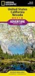 United States California And Nevada Adventure Map Sheet Map Folded