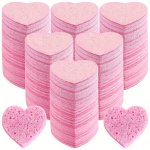 10 20 30 Count Compressed Facial Sponges Heart Shape Round Shape Face Sponges For Cleansing Natural Facial Cleansing Sponges Pad