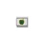 Composable Classic Link Gold And Enamel Green Apple