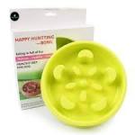 Happy Hunting Slow Feeder Pet Bowl - Assorted Colours - Green