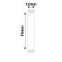 NB277 - NIIMBOT - D11 / D101 / D110 / H1S - 12X75MM - 90 WHITE JEWELLERY LABELS