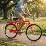 Classic 26-INCH Steel City Bicycle With Rear Carrier - Red