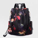 Ladies 3-WAY Water-resistant Anti-theft Backpack - Flowered Finesse