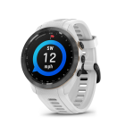 Garmin Approach S70 42 Mm Black Ceramic Bezel With White Silicone Band