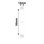 NB407 - - B18 N1 - 14X50MM - 125 White Labels
