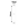 NB407 - NIIMBOT - B18 / N1 - 14X50MM - 125 WHITE LABELS