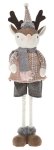 Grey Textile Boy Deer 31X40CM