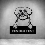 Maltese With Custom Text - 300MM Rust Coat