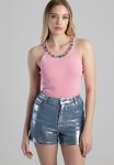Sissy Boy June: Bling Knitted Vest - Pink