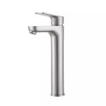 Bijiou Savole Satin Nickel Basin Mixer Long Body