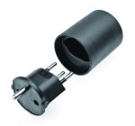 Swiss Martin Kaiser Transitional Plug Black Of Male With 2 Earthing Contact System To Plug