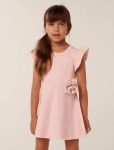 Amisha Girls Knit Dress - 10-12 Yrs Light Pink Marle