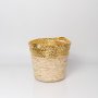Maize Foil Paper Basket Small - Gold