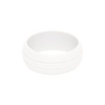 Double Debossed Silicone Rings - Natural Selection - White 11
