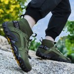 Plus Size Men's Water Shoes: High Top Quick Dry Breathable Mesh Non Slip Lightweight Water Sport Sneakers For Spring summer Outd