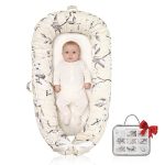 Baby Support Cushion Organic Cotton Infant Support Cushion Reversible Adjustable & Portable Floor Support Soft Breathable Washab