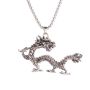 Hip Hop Dragon Shaped Pendant Necklace Stainless Steel Pendant Necklaces