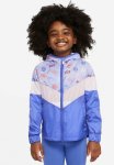 Nike Girls Icon Clash Aop Windrunner - Blue & Purple