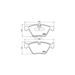 Stone Brake Pad Set Front SP55750